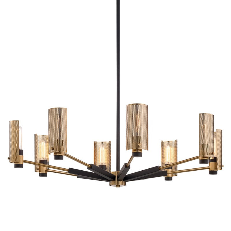 Troy Lighting Canada - F6878-SFB/PBR - Eight Light Chandelier - Pilsen - Soft Off Black