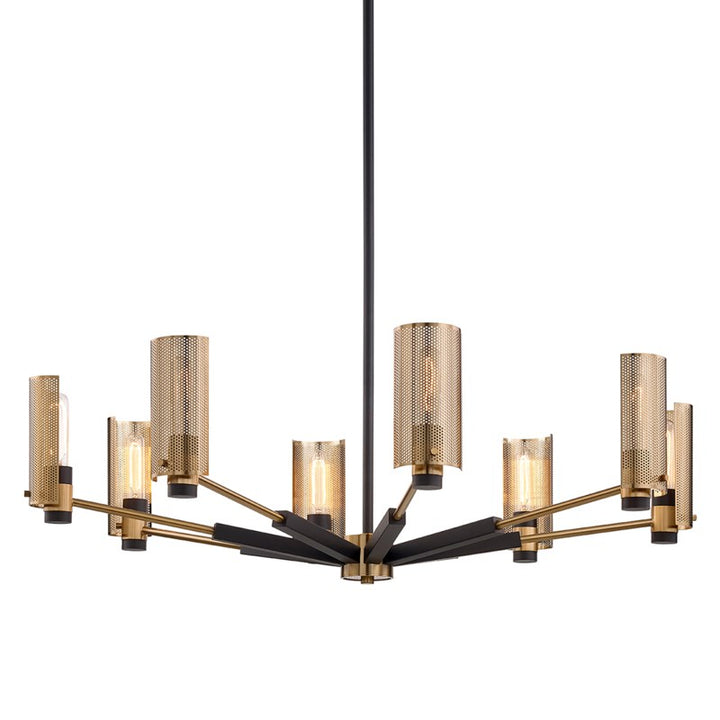 Troy Lighting Canada - F6878-SFB/PBR - Eight Light Chandelier - Pilsen - Soft Off Black