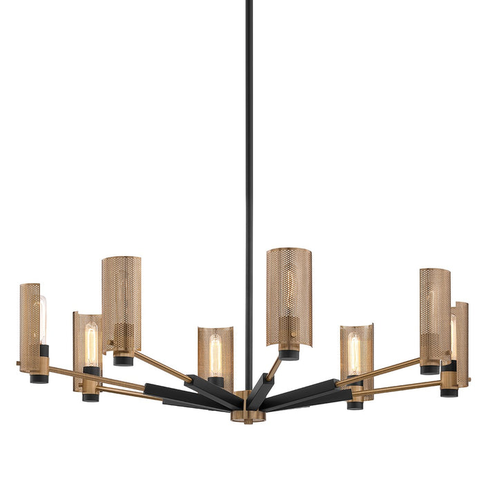 Troy Lighting Canada - F6878-SFB/PBR - Eight Light Chandelier - Pilsen - Soft Off Black
