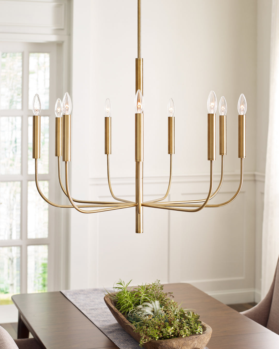 Visual Comfort Studio Canada - EC1009BBS - Nine Light Chandelier - Brianna - Burnished Brass