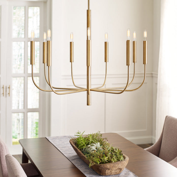 Visual Comfort Studio Canada - EC1009BBS - Nine Light Chandelier - Brianna - Burnished Brass