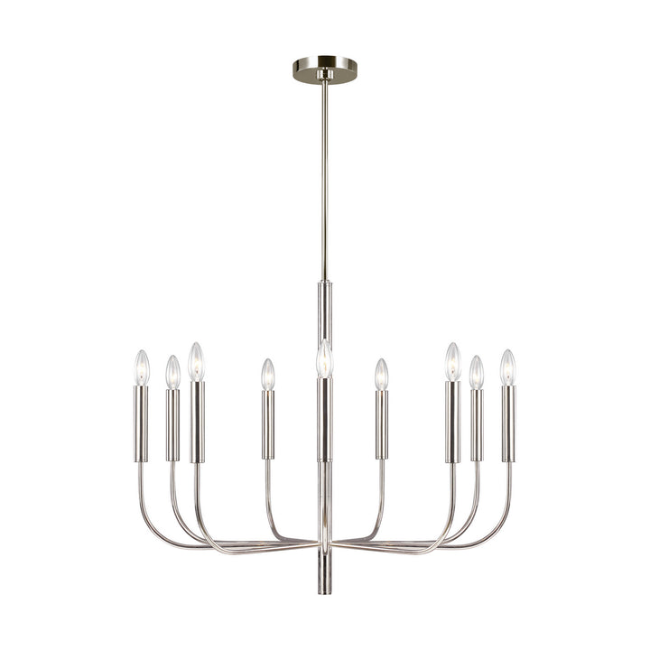 Visual Comfort Studio Canada - EC1009PN - Nine Light Chandelier - Brianna - Polished Nickel