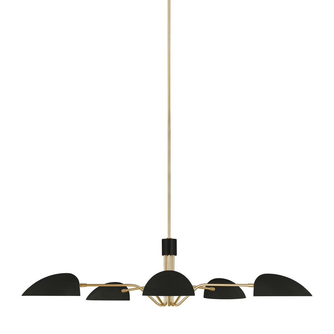 Visual Comfort Studio Canada - EC1025MBK - Five Light Chandelier - Jane - Midnight Black