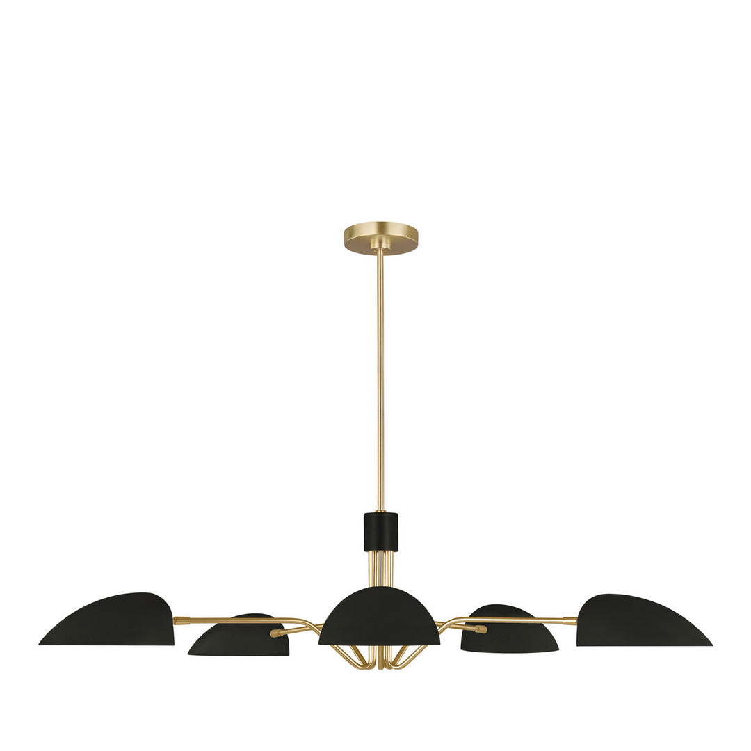 Visual Comfort Studio Canada - EC1025MBK - Five Light Chandelier - Jane - Midnight Black