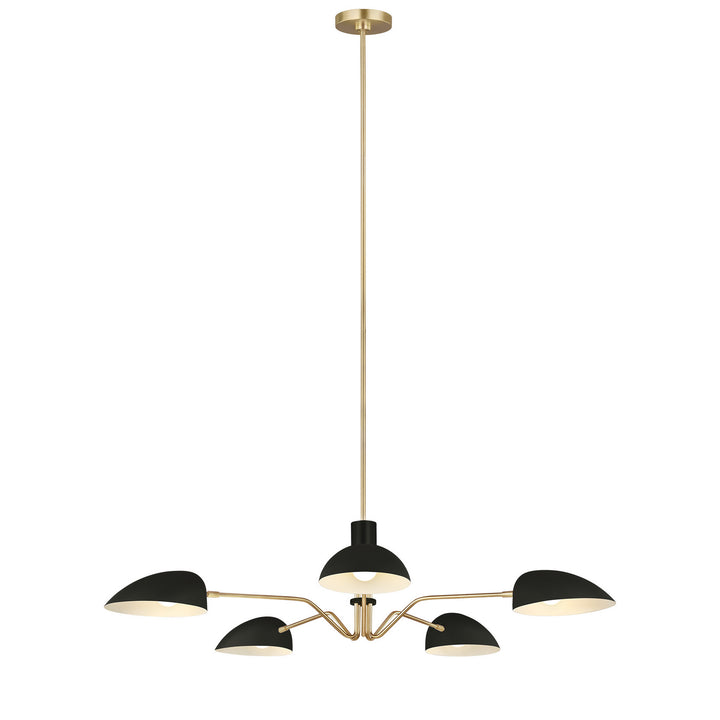 Visual Comfort Studio Canada - EC1025MBK - Five Light Chandelier - Jane - Midnight Black