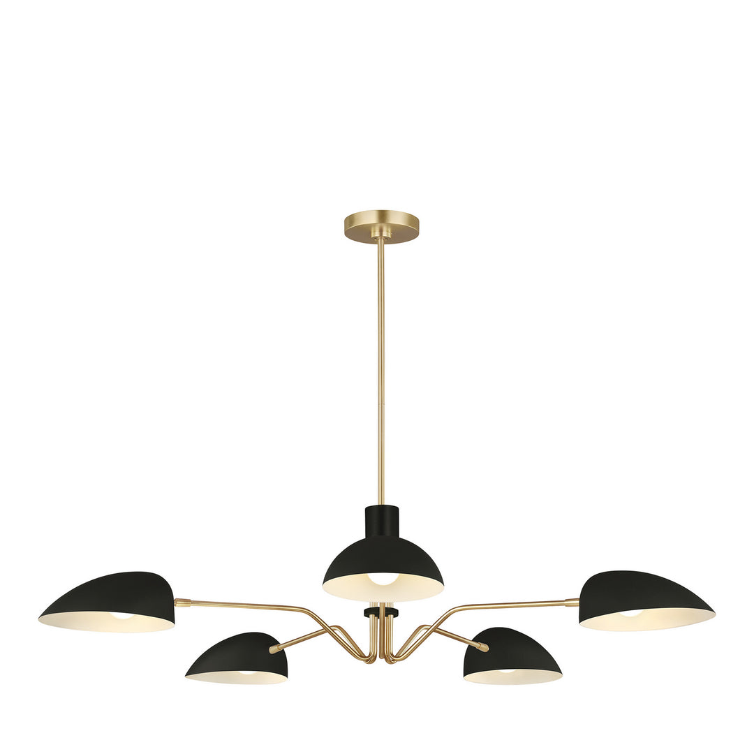 Visual Comfort Studio Canada - EC1025MBK - Five Light Chandelier - Jane - Midnight Black