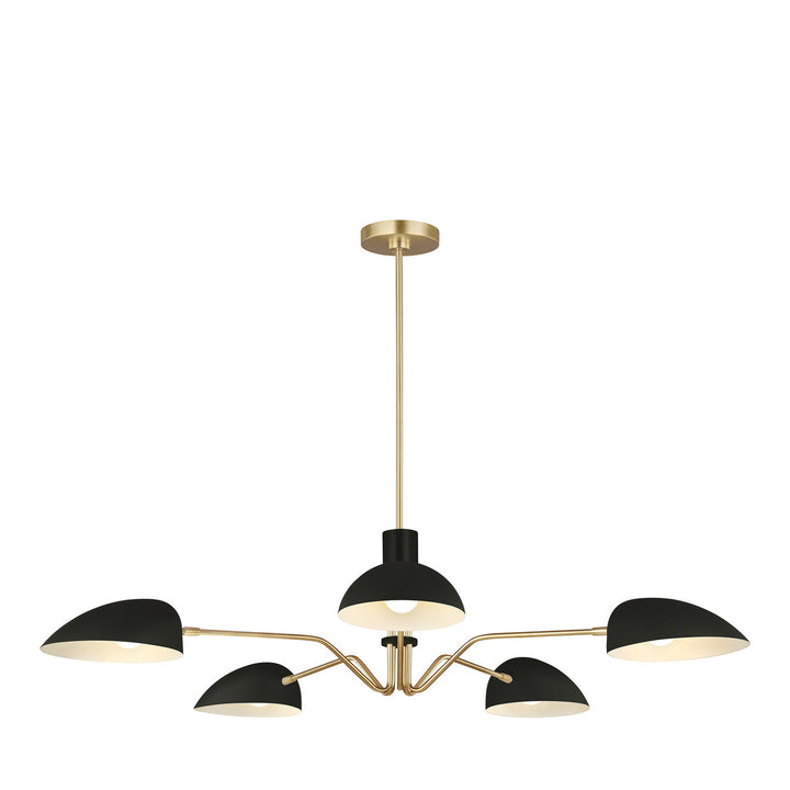 Visual Comfort Studio Canada - EC1025MBK - Five Light Chandelier - Jane - Midnight Black