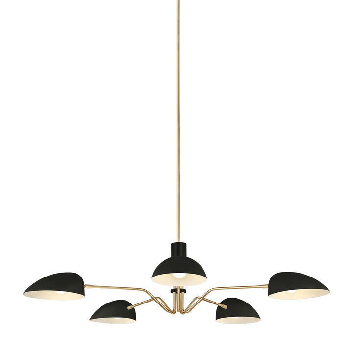 Visual Comfort Studio Canada - EC1025MBK - Five Light Chandelier - Jane - Midnight Black