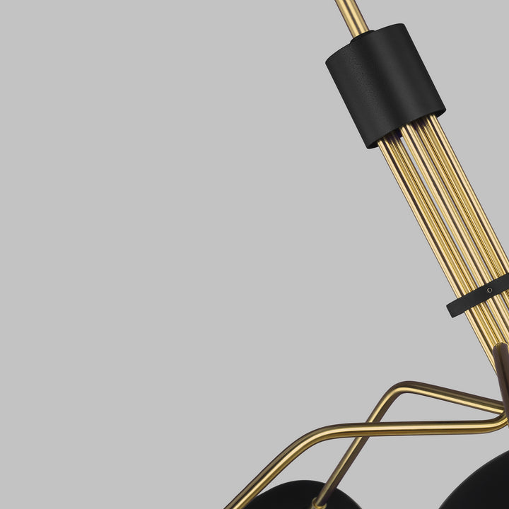 Visual Comfort Studio Canada - EC1025MBK - Five Light Chandelier - Jane - Midnight Black