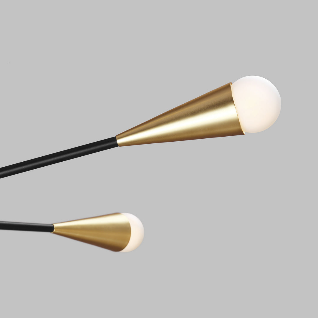 Visual Comfort Studio Canada - EC10310MBK - Ten Light Chandelier - Jax - Midnight Black