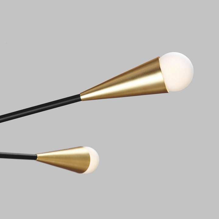 Visual Comfort Studio Canada - EC10310MBK - Ten Light Chandelier - Jax - Midnight Black