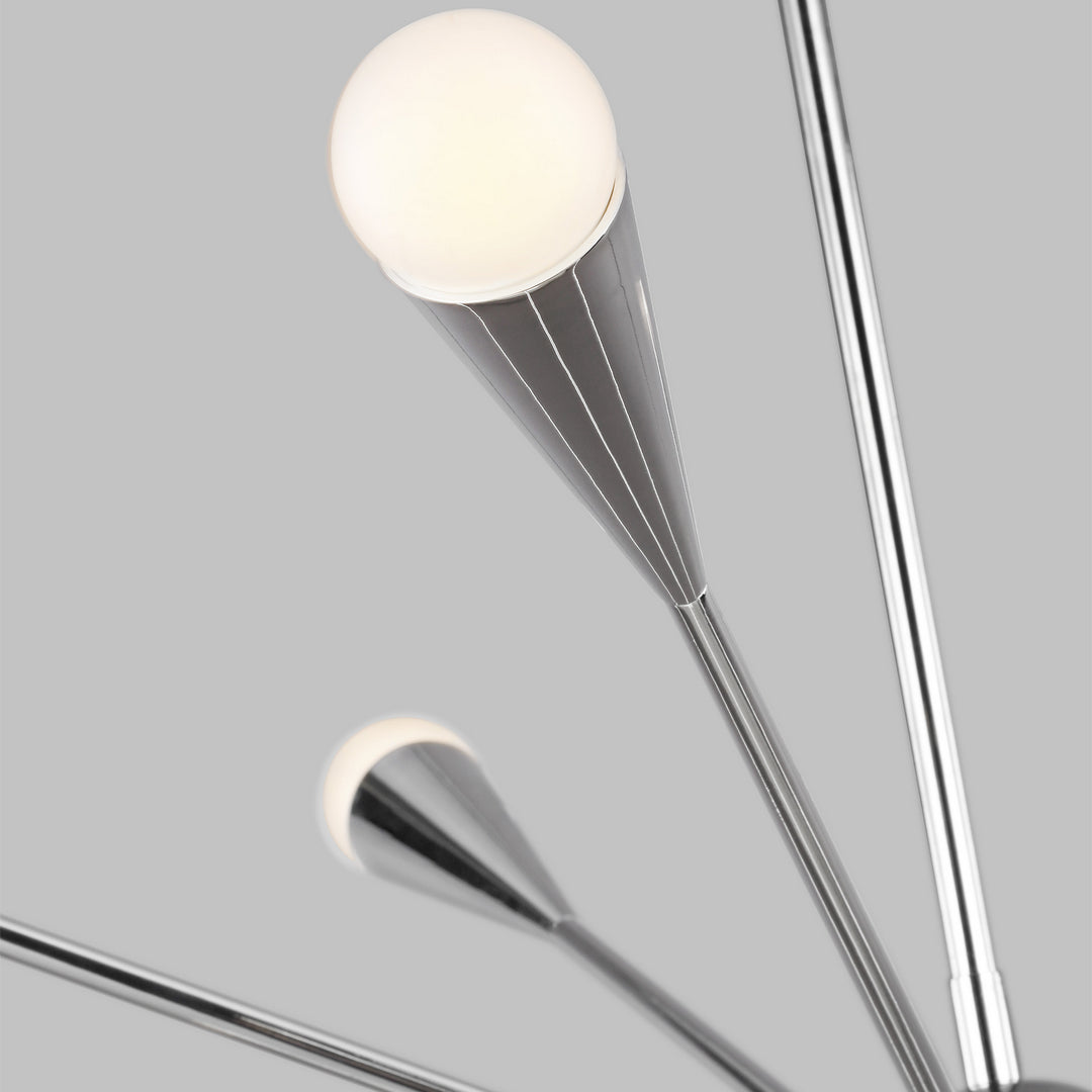 Visual Comfort Studio Canada - EC10310PN - Ten Light Chandelier - Jax - Polished Nickel