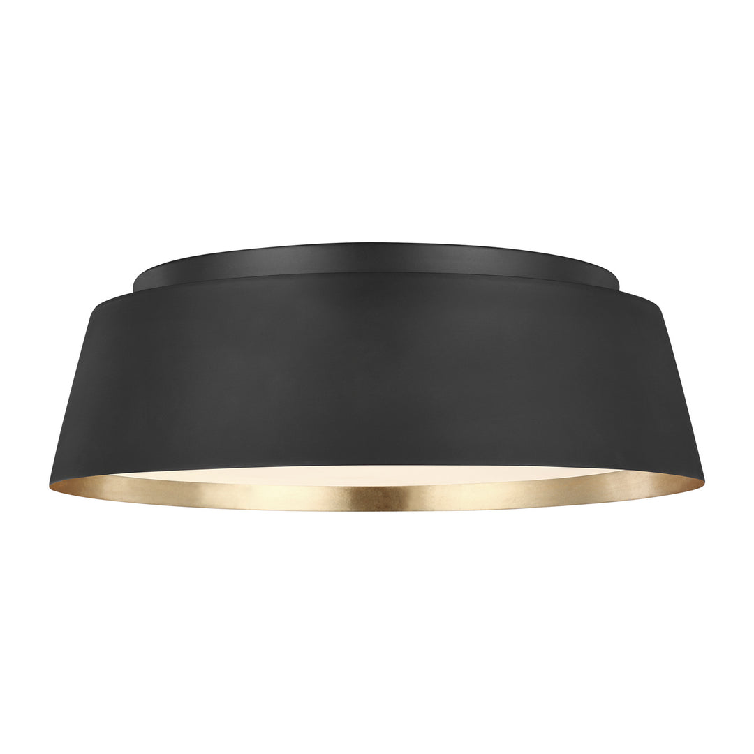 Visual Comfort Studio Canada - EF1003MBK - Three Light Flush Mount - Asher - Midnight Black