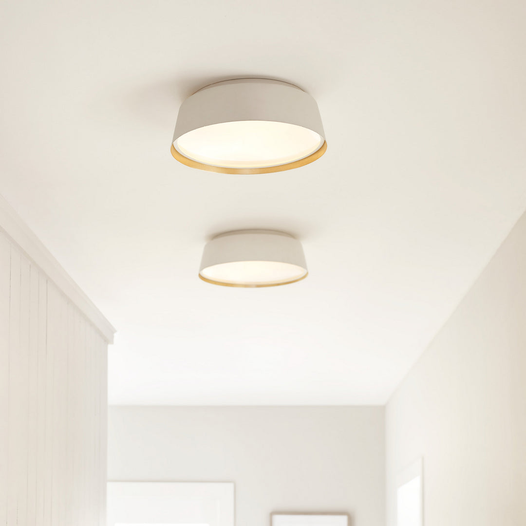 Visual Comfort Studio Canada - EF1003MWT - Three Light Flush Mount - Asher - Matte White