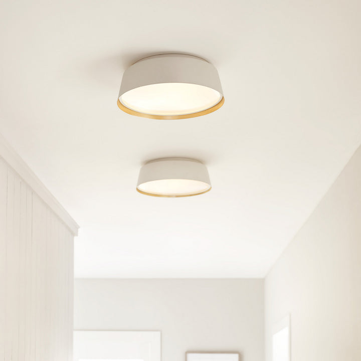 Visual Comfort Studio Canada - EF1003MWT - Three Light Flush Mount - Asher - Matte White