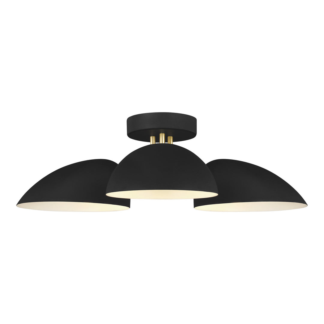 Visual Comfort Studio Canada - EF1023MBK - Three Light Flush Mount - Jane - Midnight Black