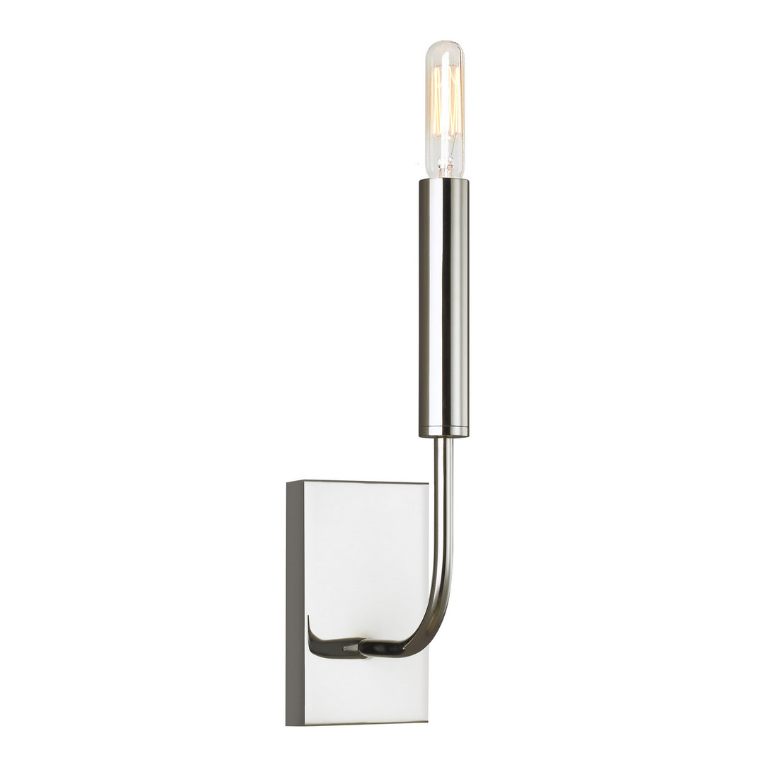 Brianna One Light Wall Sconce in Polished Nickel - available from The Lighting Shoppe, trusted by Canadian homeowners