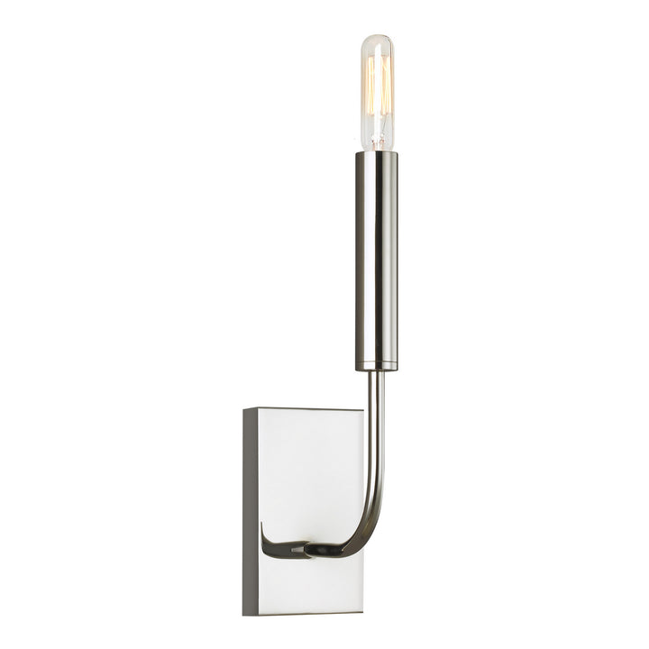 Brianna One Light Wall Sconce in Polished Nickel - available from The Lighting Shoppe, trusted by Canadian homeowners