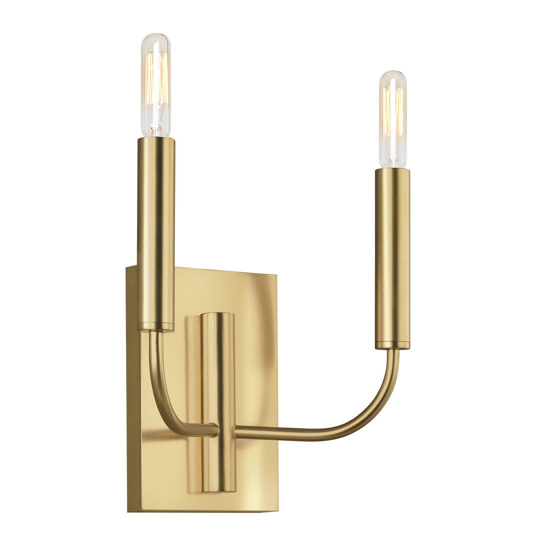 Brianna Two Light Wall Sconce in Burnished Brass - available from The Lighting Shoppe, trusted by Canadian homeowners