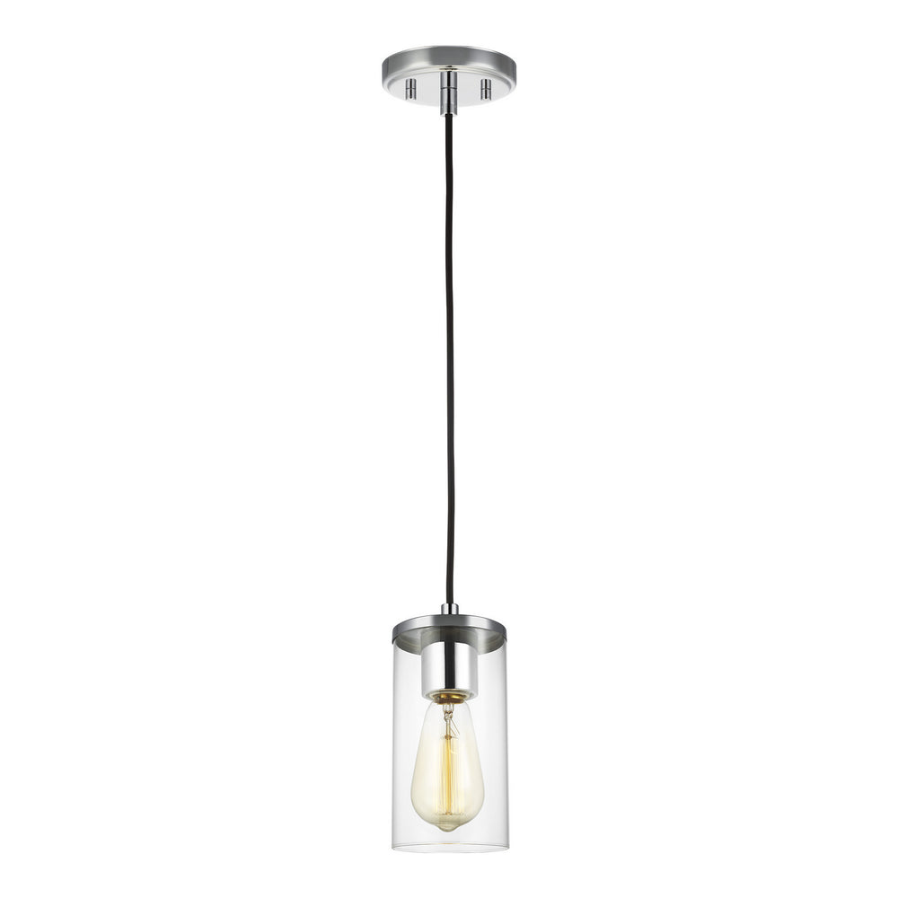 Zire One Light Mini-Pendant in Chrome - available from The Lighting Shoppe, trusted by Canadian homeowners