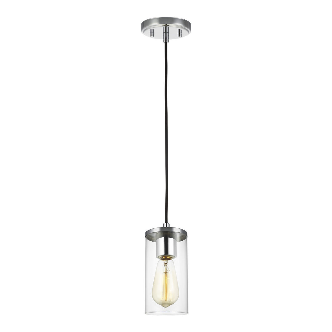 Zire One Light Mini-Pendant in Chrome - available from The Lighting Shoppe, trusted by Canadian homeowners