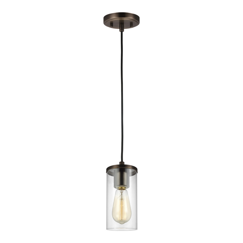 Zire One Light Mini-Pendant in Brushed Oil Rubbed Bronze - available from The Lighting Shoppe, trusted by Canadian homeowners