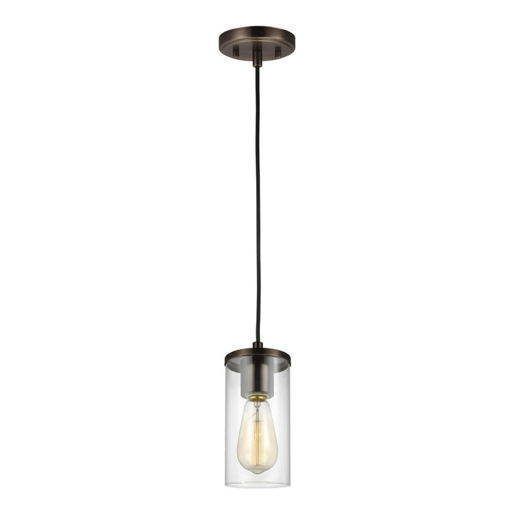 Zire One Light Mini-Pendant in Brushed Oil Rubbed Bronze - available from The Lighting Shoppe, trusted by Canadian homeowners