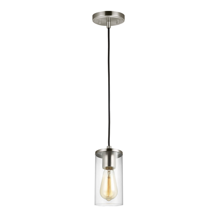Zire One Light Mini-Pendant in Brushed Nickel - available from The Lighting Shoppe, trusted by Canadian homeowners
