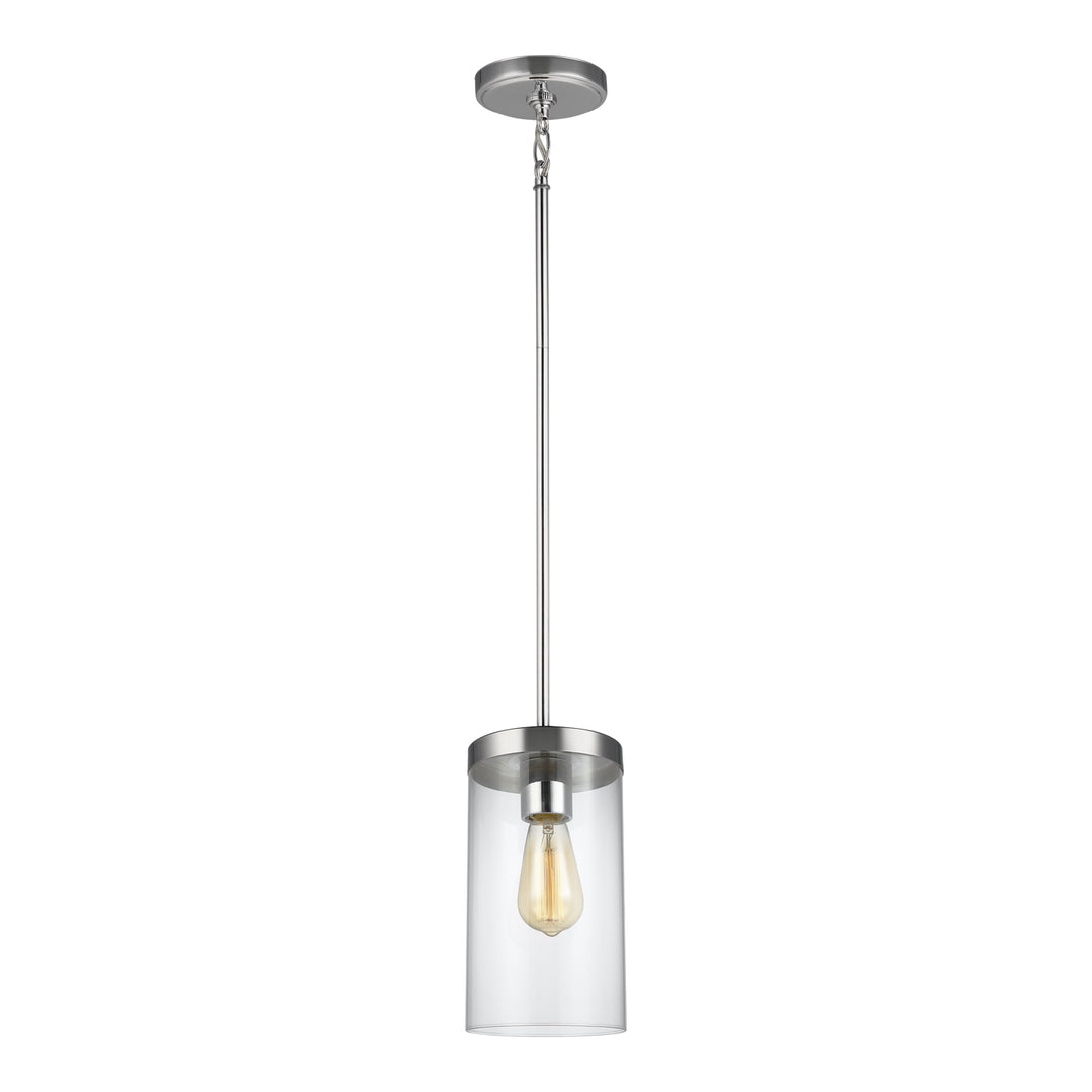 Zire One Light Pendant in Chrome - available from The Lighting Shoppe, trusted by Canadian homeowners