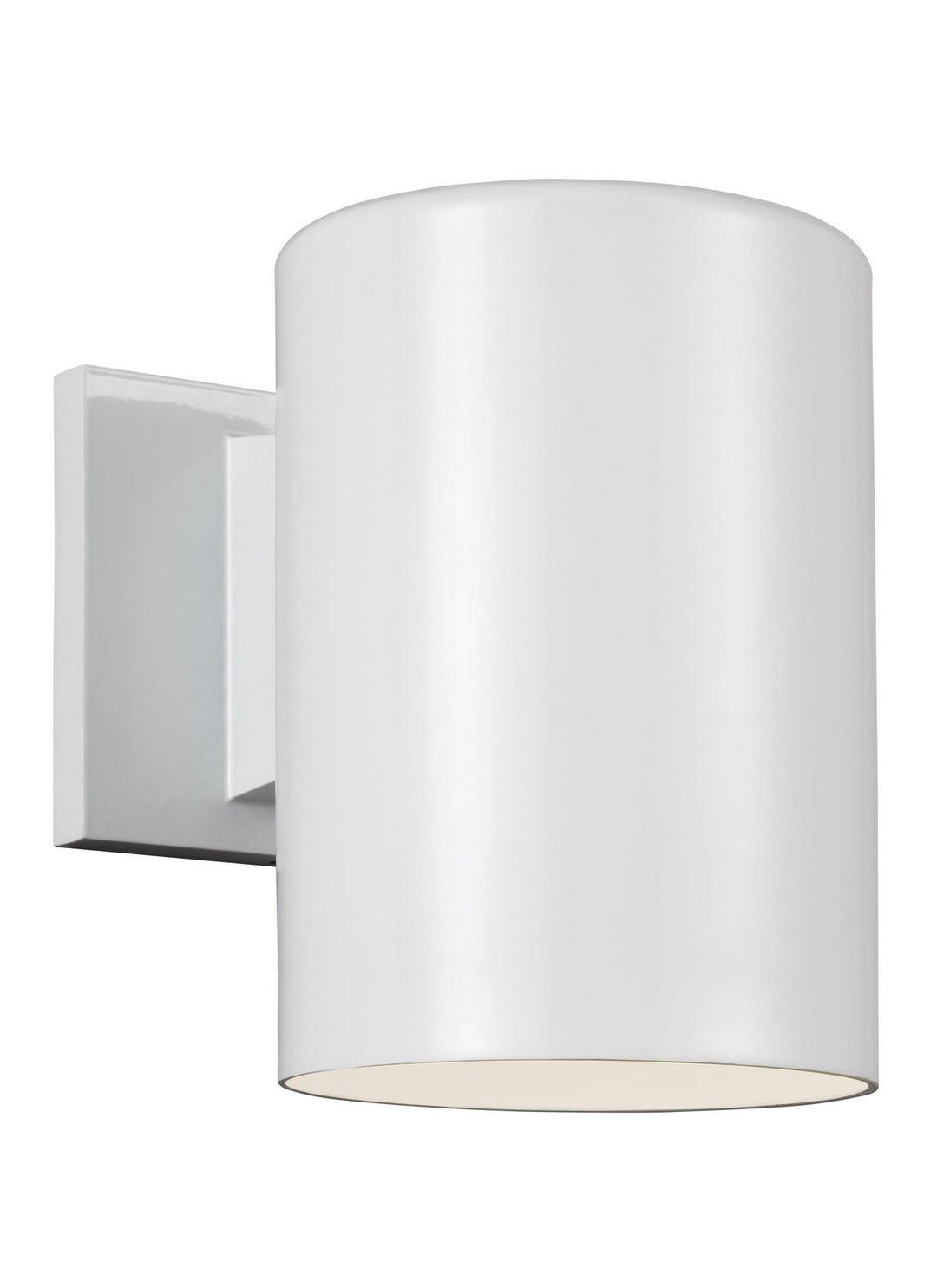 Outdoor Cylinders One Light Outdoor Wall Lantern in White - available from The Lighting Shoppe, trusted by Canadian homeowners