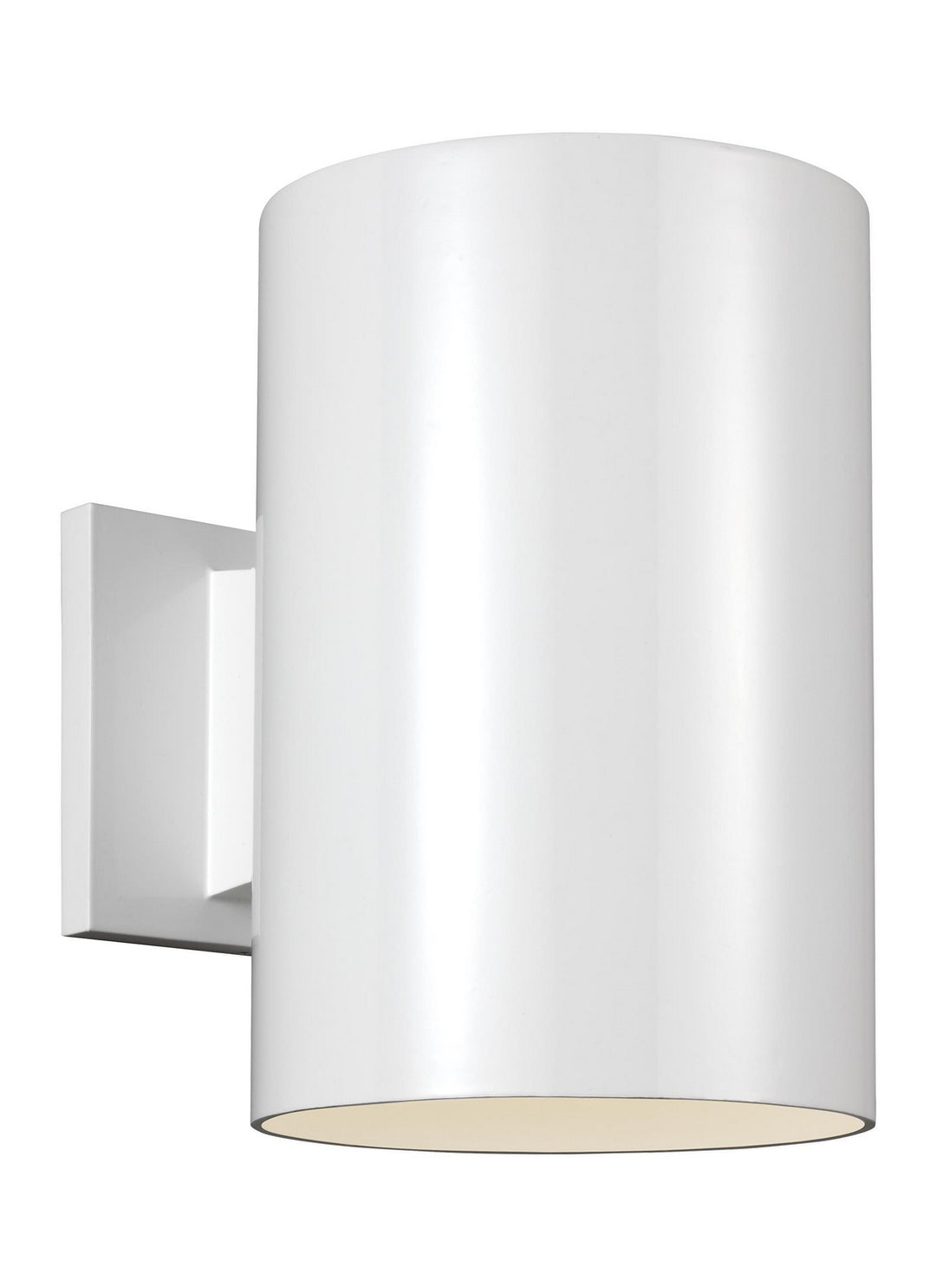 Outdoor Cylinders One Light Outdoor Wall Lantern in White - available from The Lighting Shoppe, trusted by Canadian homeowners
