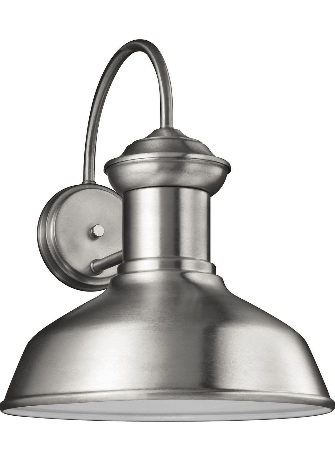 Fredricksburg One Light Outdoor Wall Lantern in Satin Aluminum - available from The Lighting Shoppe, trusted by Canadian homeowners