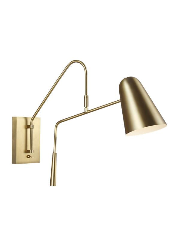 Simon One Light Wall Sconce in Burnished Brass - available from The Lighting Shoppe, trusted by Canadian homeowners