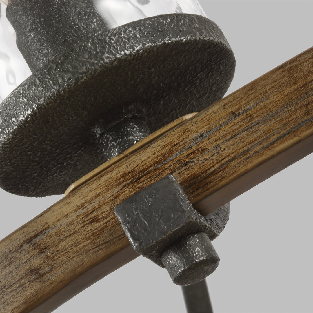 Visual Comfort Studio Canada - F3137/10DWK/SGM - Ten Light Chandelier - Angelo - Distressed Weathered Oak / Slate Grey Metal