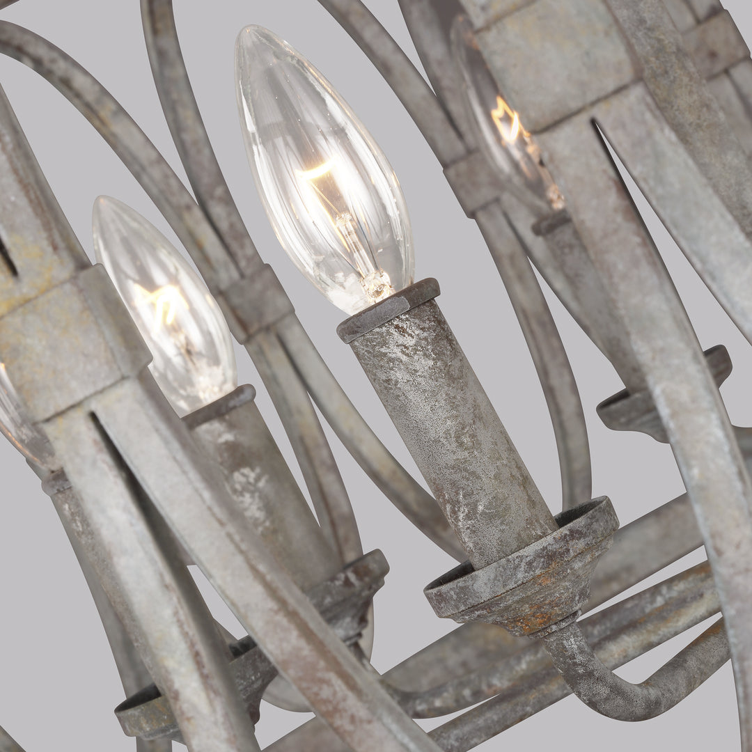 Visual Comfort Studio Canada - F3351/8DA - Eight Light Handing Shade - Patrice - Deep Abyss