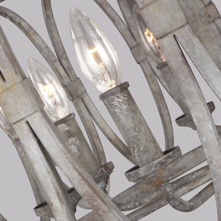 Visual Comfort Studio Canada - F3351/8DA - Eight Light Handing Shade - Patrice - Deep Abyss