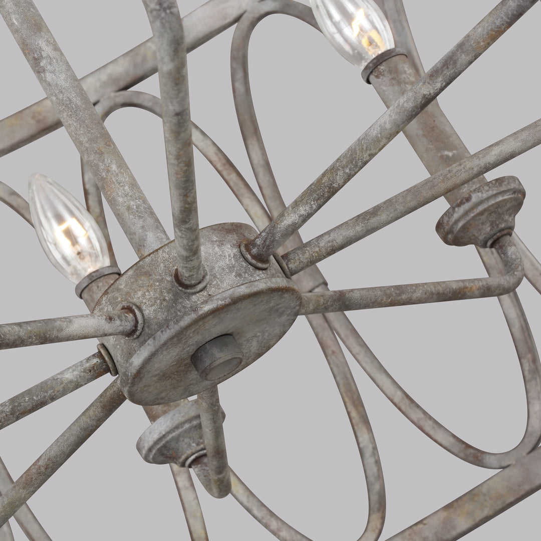 Visual Comfort Studio Canada - F3351/8DA - Eight Light Handing Shade - Patrice - Deep Abyss