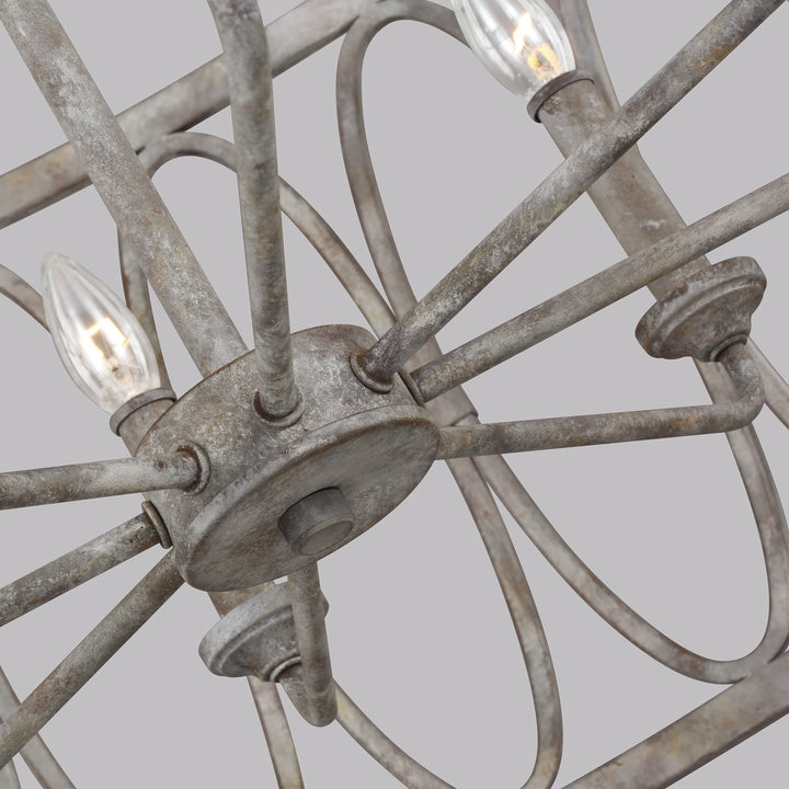 Visual Comfort Studio Canada - F3351/8DA - Eight Light Handing Shade - Patrice - Deep Abyss