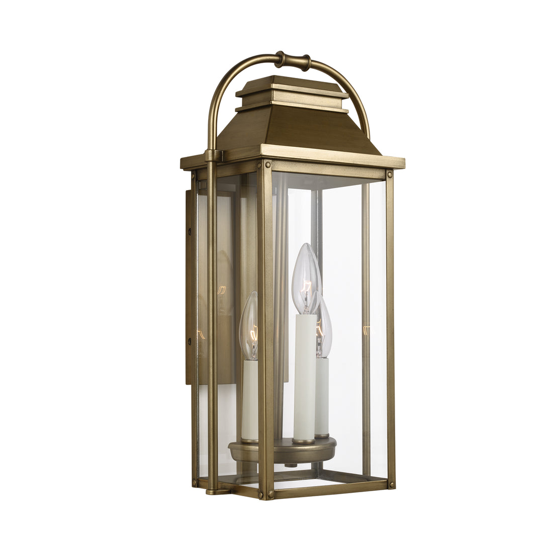 Visual Comfort Studio Canada - OL13200PDB - Three Light Lantern - Wellsworth - Painted Distressed Brass
