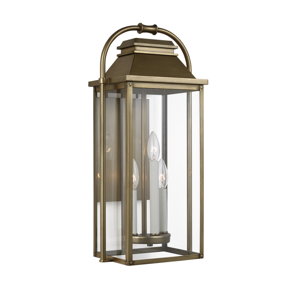 Visual Comfort Studio Canada - OL13201PDB - Three Light Lantern - Wellsworth - Painted Distressed Brass