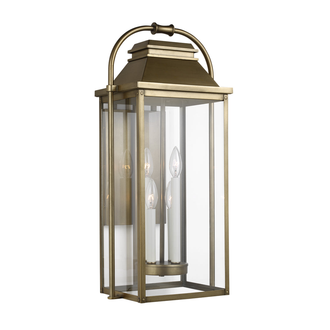 Visual Comfort Studio Canada - OL13202PDB - Four Light Lantern - Wellsworth - Painted Distressed Brass