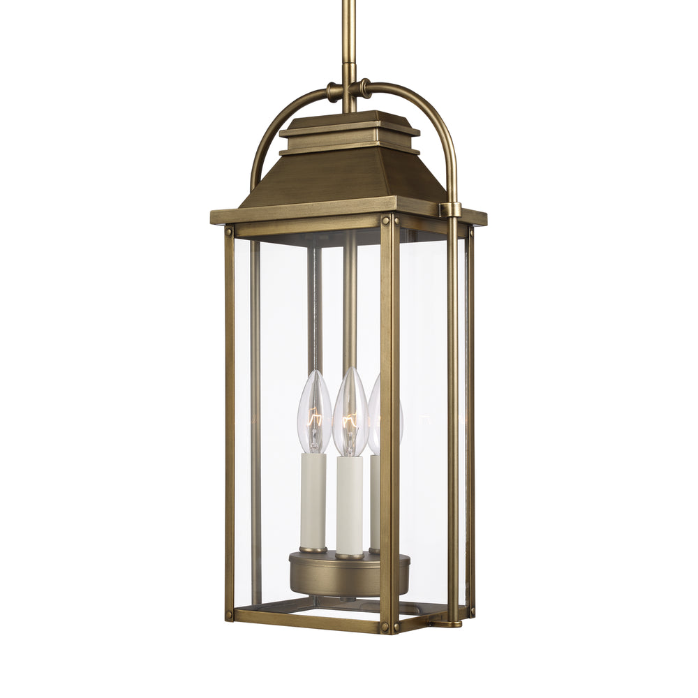 Visual Comfort Studio Canada - OL13209PDB - Three Light Pendant - Wellsworth - Painted Distressed Brass