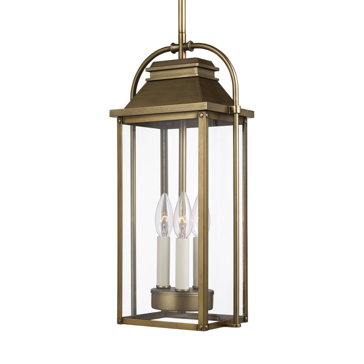 Visual Comfort Studio Canada - OL13209PDB - Three Light Pendant - Wellsworth - Painted Distressed Brass