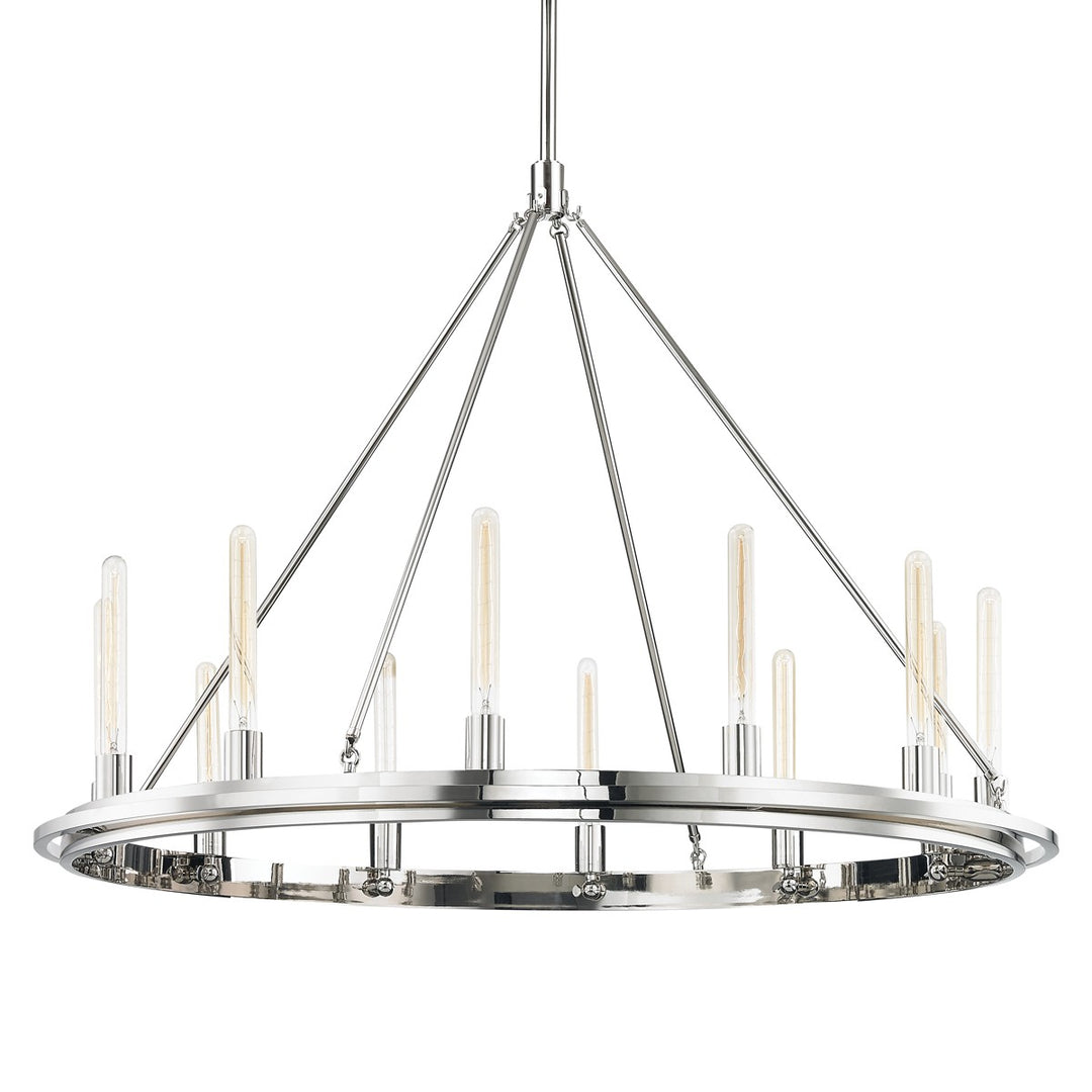 Chambers 12 Light Chandelier in Polished Nickel - available from The Lighting Shoppe, trusted by Canadian homeowners