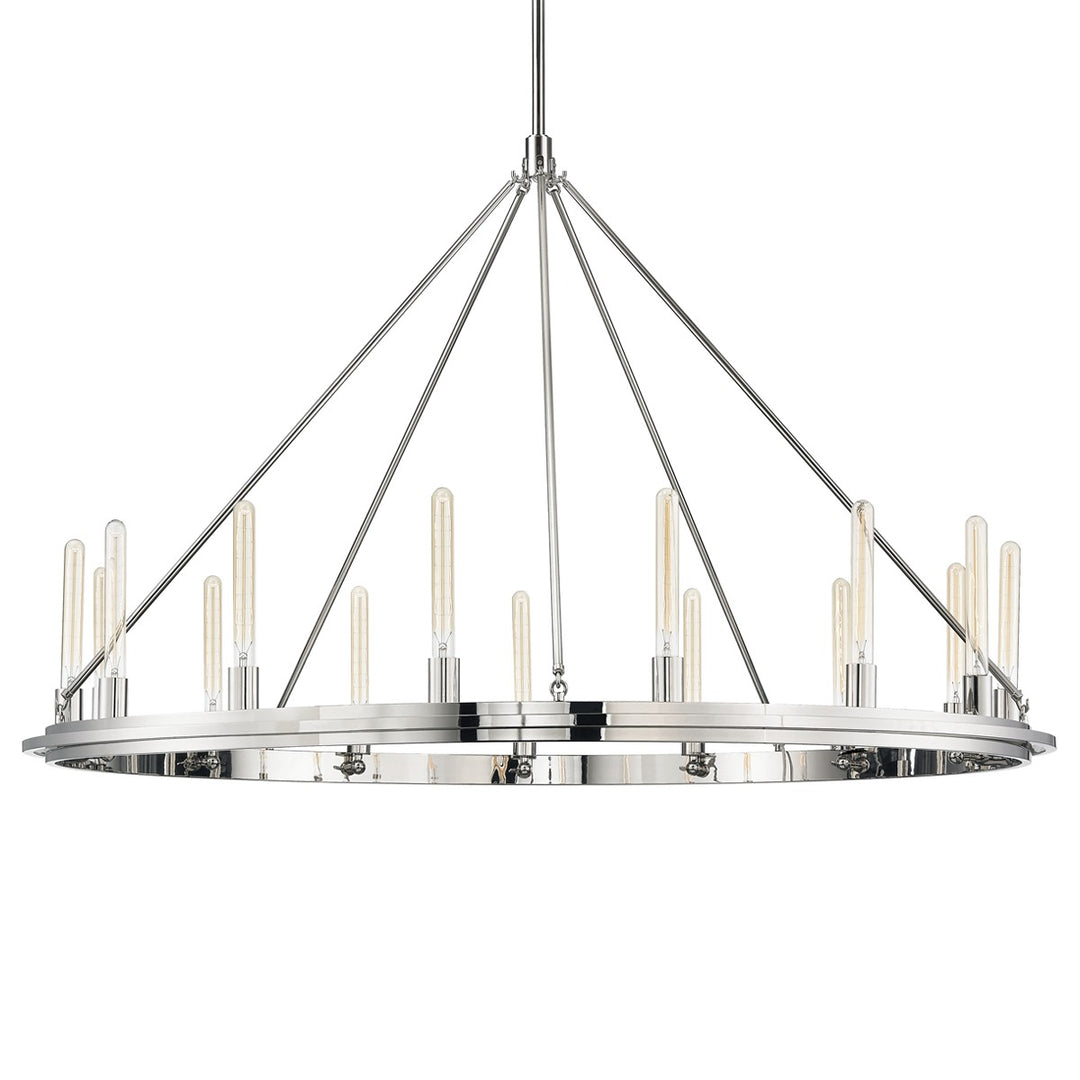 Chambers 15 Light Chandelier in Polished Nickel - available from The Lighting Shoppe, trusted by Canadian homeowners