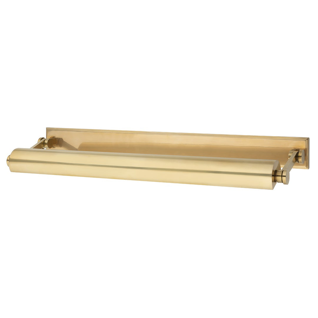 Merrick Four Light Picture Light in Aged Brass - available from The Lighting Shoppe, trusted by Canadian homeowners