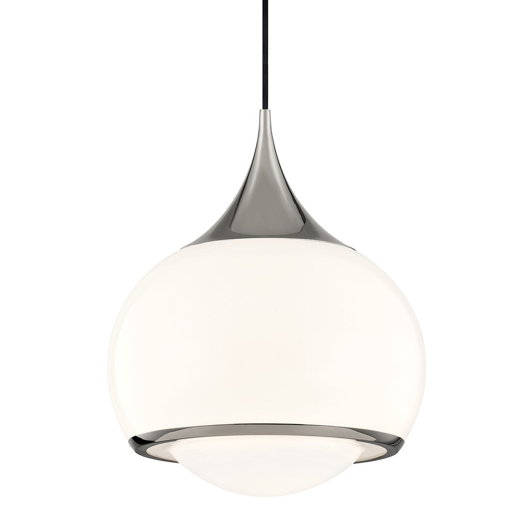 Reese One Light Pendant in Polished Nickel - available from The Lighting Shoppe, trusted by Canadian homeowners
