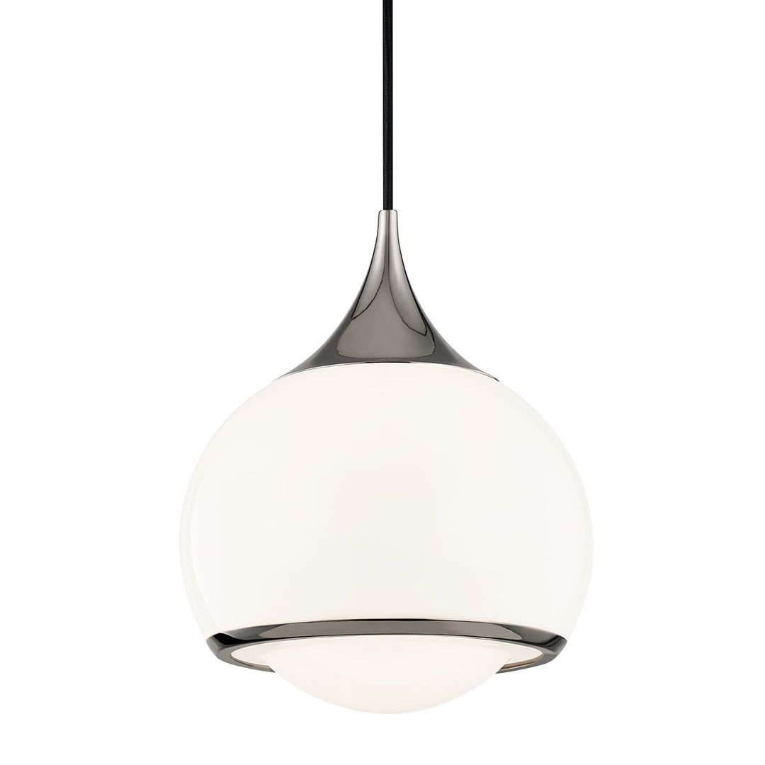 Reese One Light Pendant in Polished Nickel - available from The Lighting Shoppe, trusted by Canadian homeowners