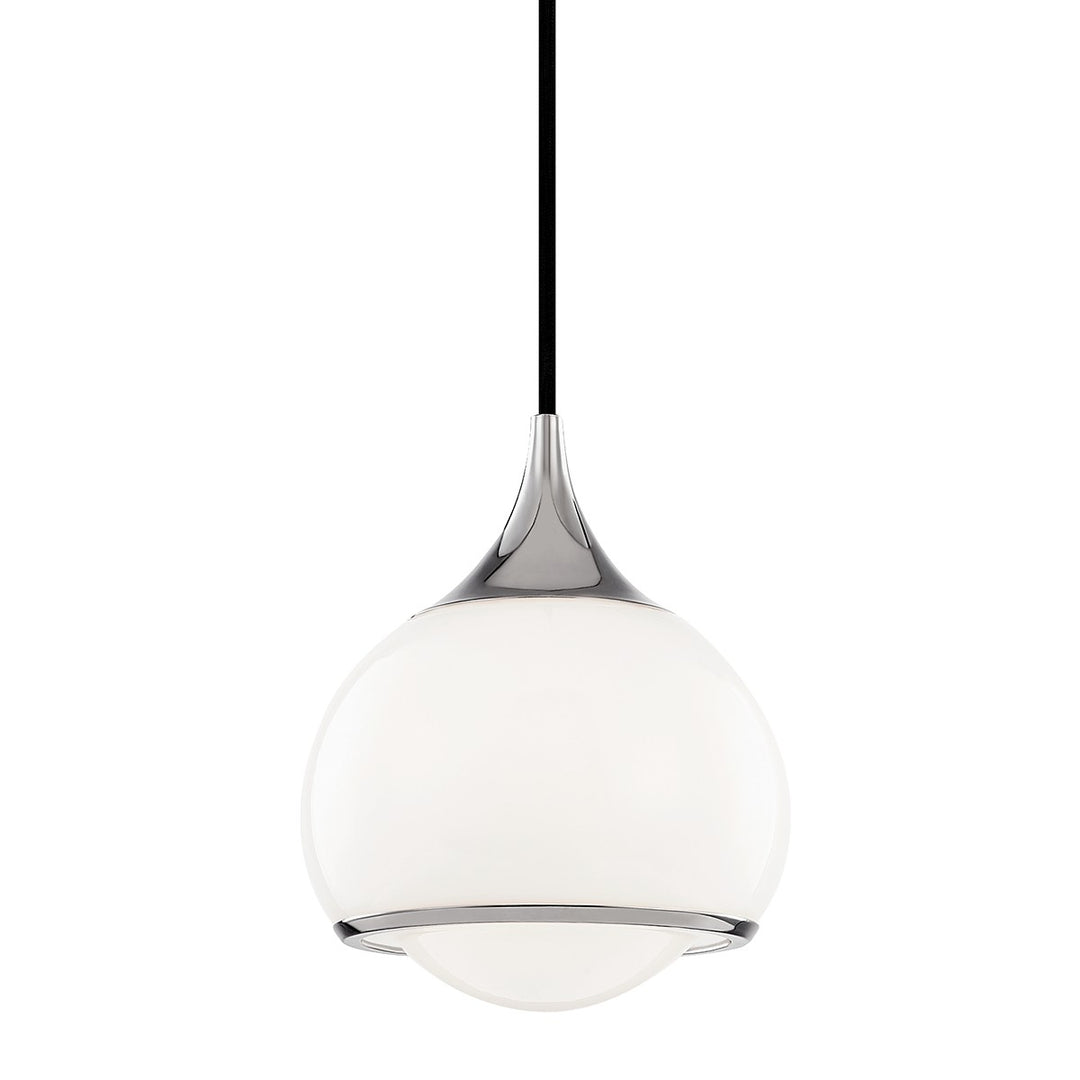 Reese One Light Pendant in Polished Nickel - available from The Lighting Shoppe, trusted by Canadian homeowners