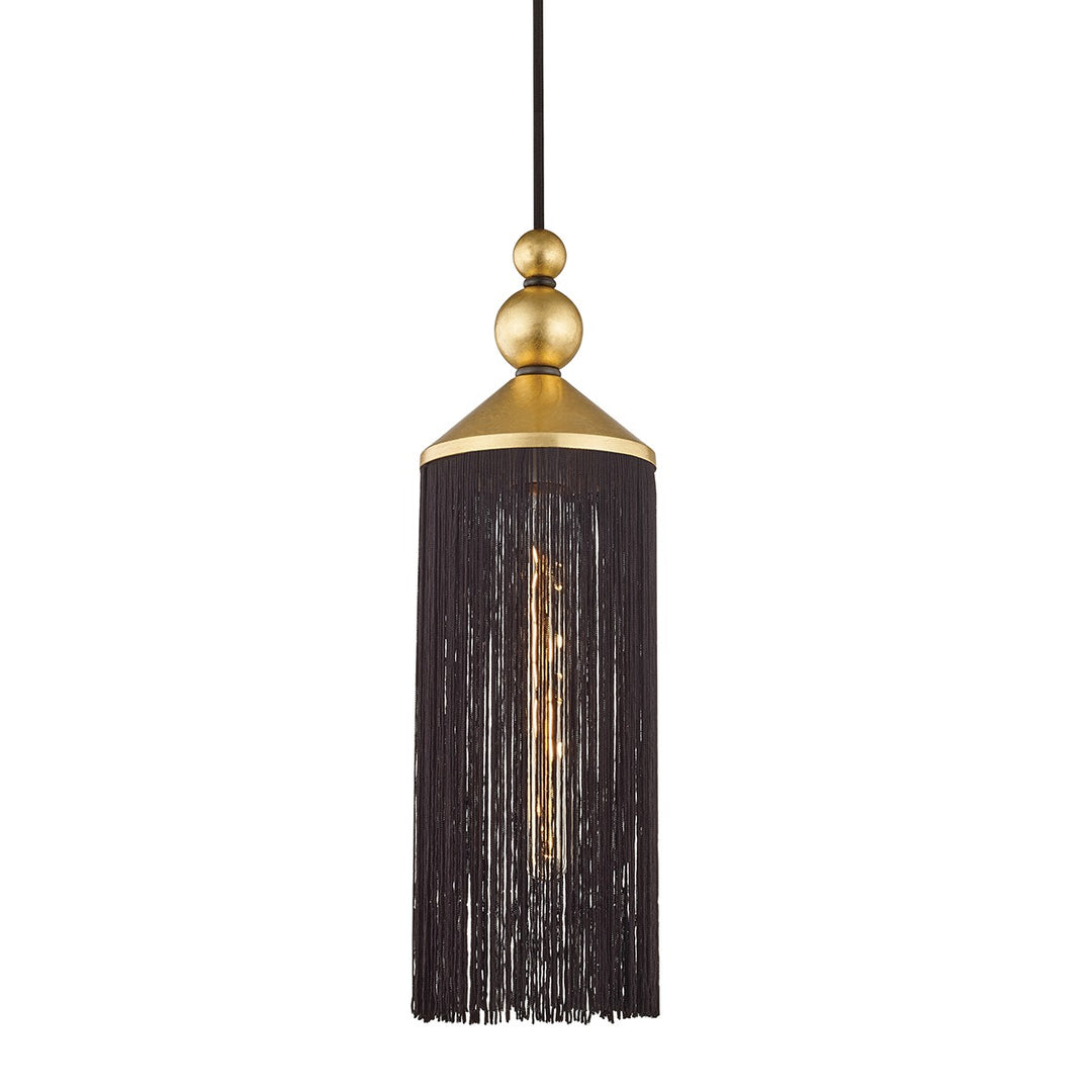 Scarlett One Light Pendant in Gold Leaf/Black - available from The Lighting Shoppe, trusted by Canadian homeowners